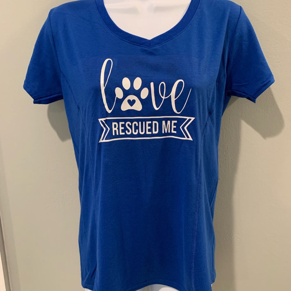 Love Rescued Me Short Sleeve Shirt.